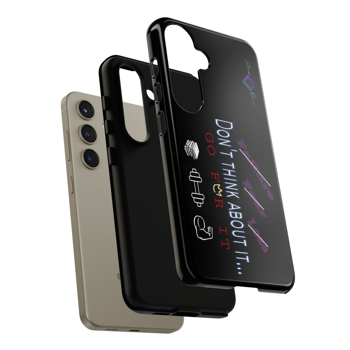 BlackOnion Brand New Phone Case - with Motivational Workout Motif’Don’t think ‘💪🔥🫵