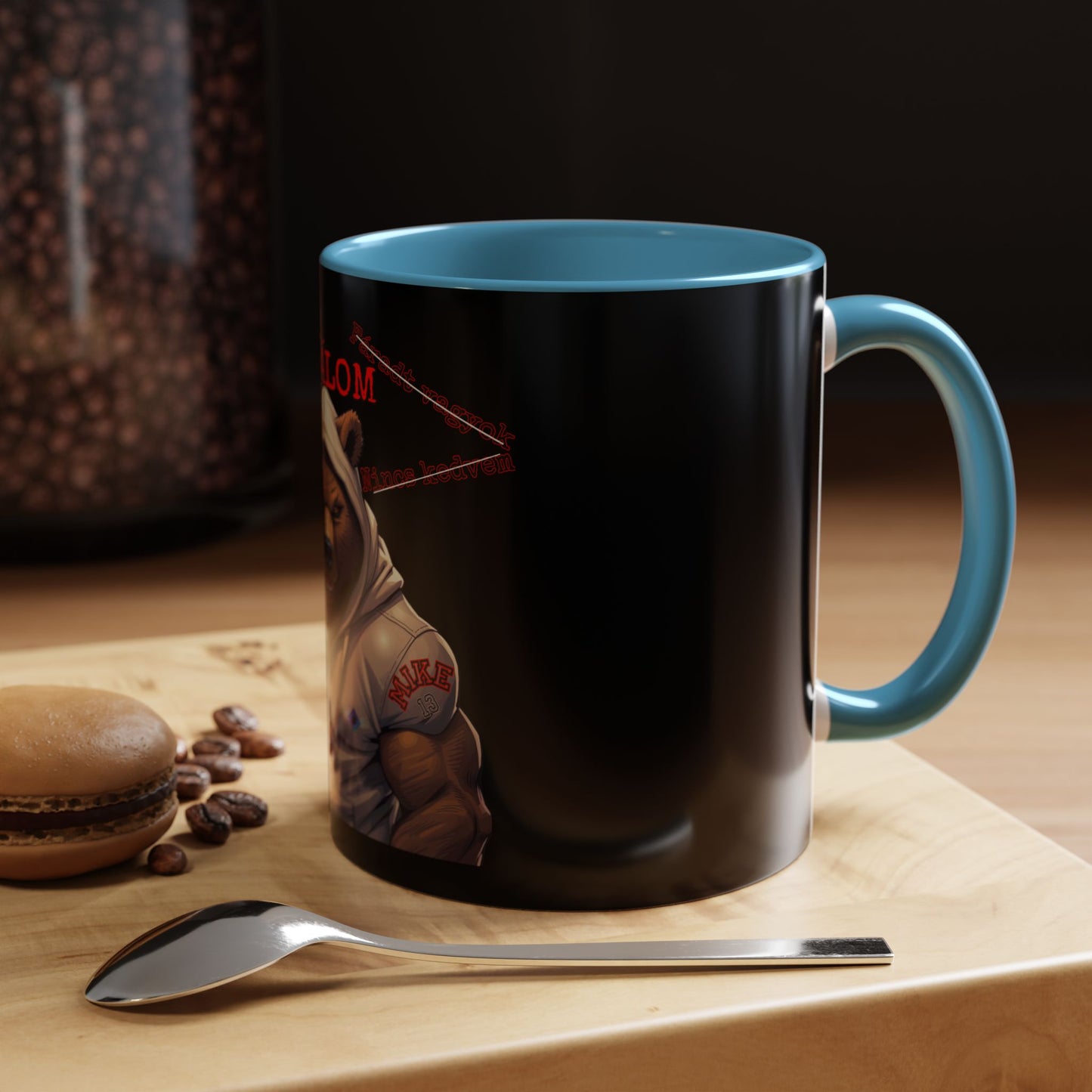 BlackOnion Coffee Mug - 11oz with Workout Motif ‘Mike 13 V2 ’🔥💪🫵