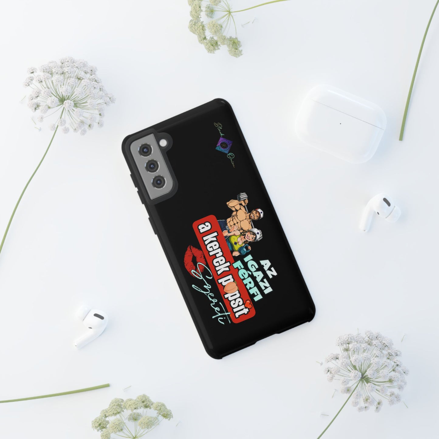 BlackOnion Brand New Phone Case - with Motivational Workout Motif ‘Az igazi férfi ‘💪🔥🫵