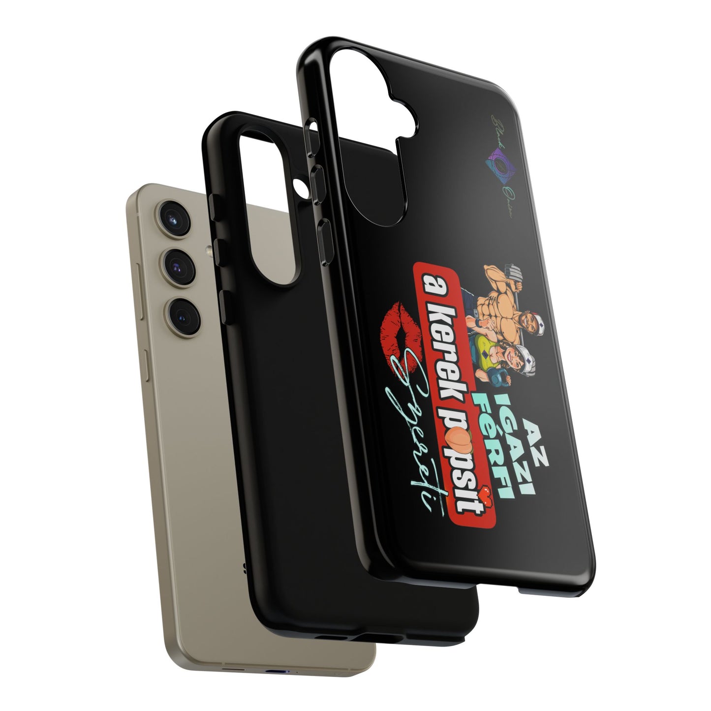 BlackOnion Brand New Phone Case - with Motivational Workout Motif ‘Az igazi férfi ‘💪🔥🫵