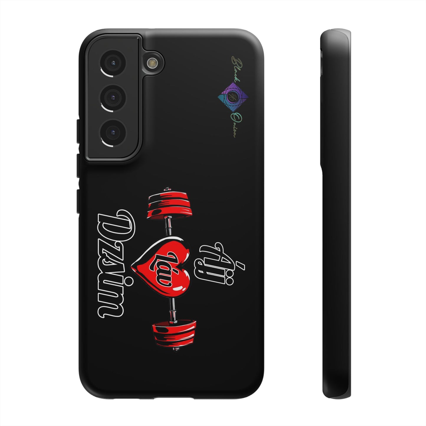 BlackOnion Brand New Phone Case - with Motivational Workout Motif’Ájj Láv Dzsim ‘💪🔥🫵