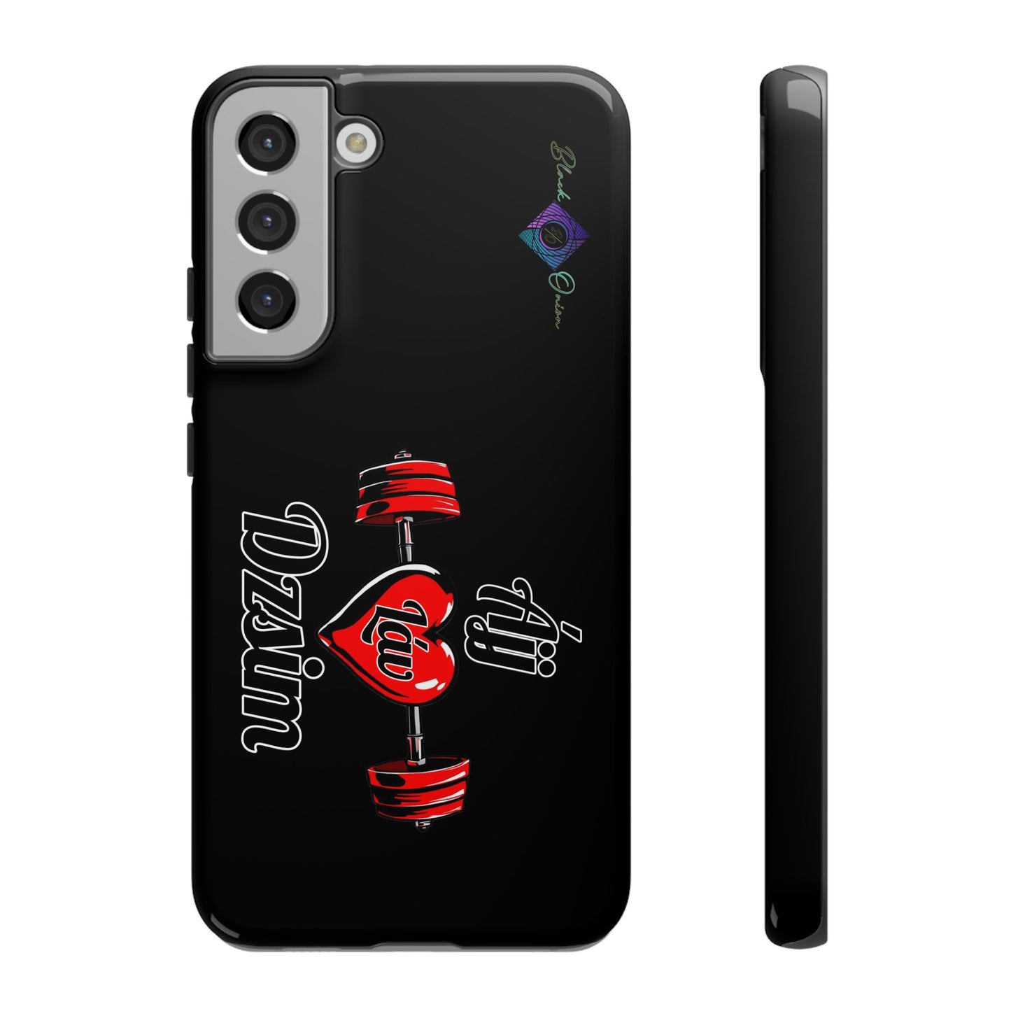 BlackOnion Brand New Phone Case - with Motivational Workout Motif’Ájj Láv Dzsim ‘💪🔥🫵