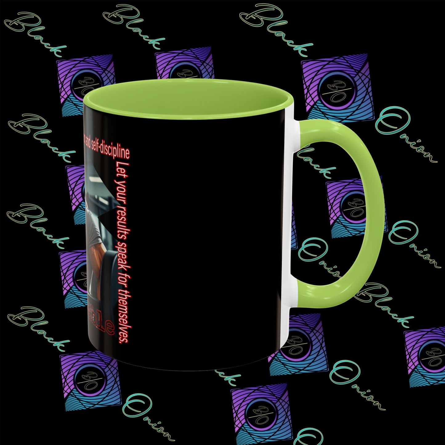 BlackOnion Coffee Mug Serial 2 with Workout Motif ‘Unstoppable’🫵🔥💪