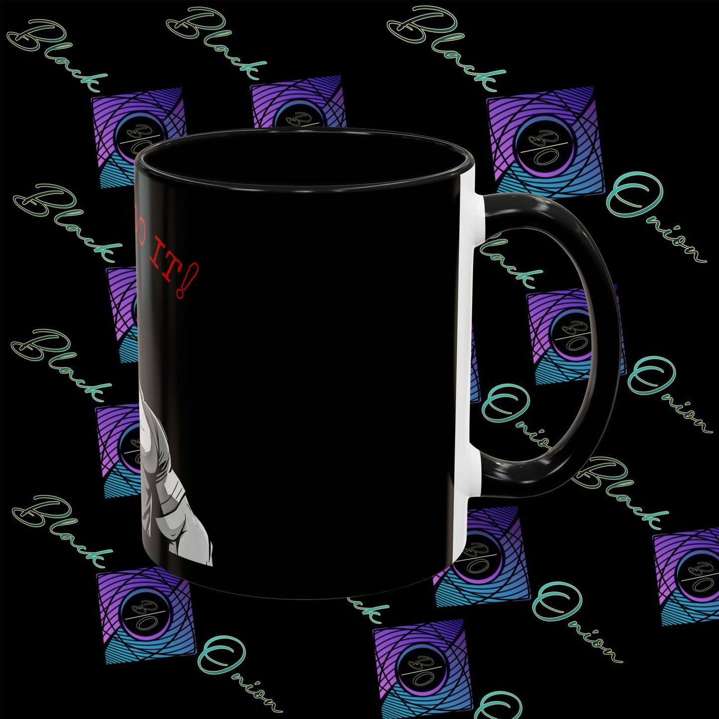 BlackOnion Coffee Mug 2 with Workout Motif ‘I Can Do It V2’🫵🔥💪