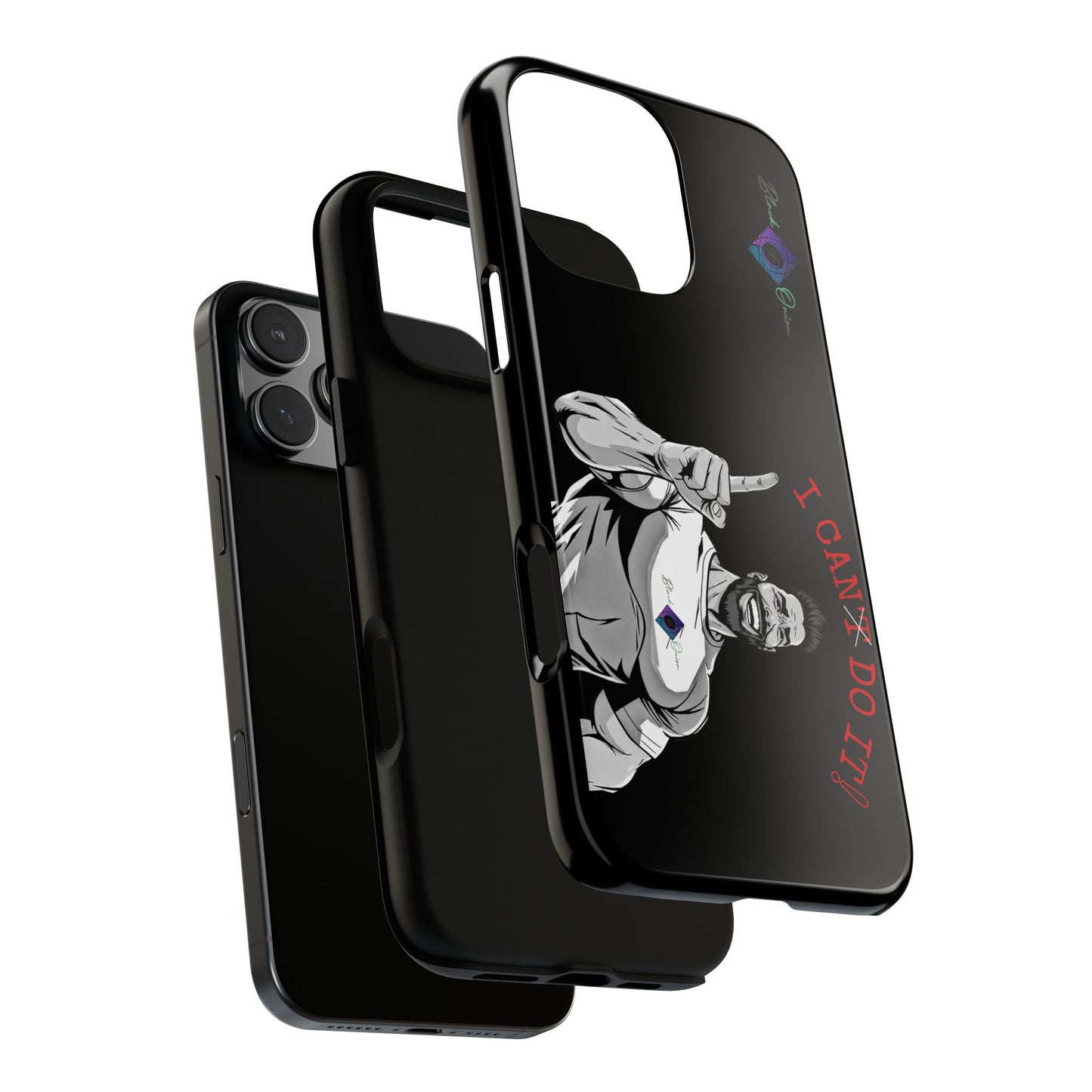 BlackOnion Brand New Phone Case - with Motivational Workout Motif’I Can Do It ‘💪🔥🫵
