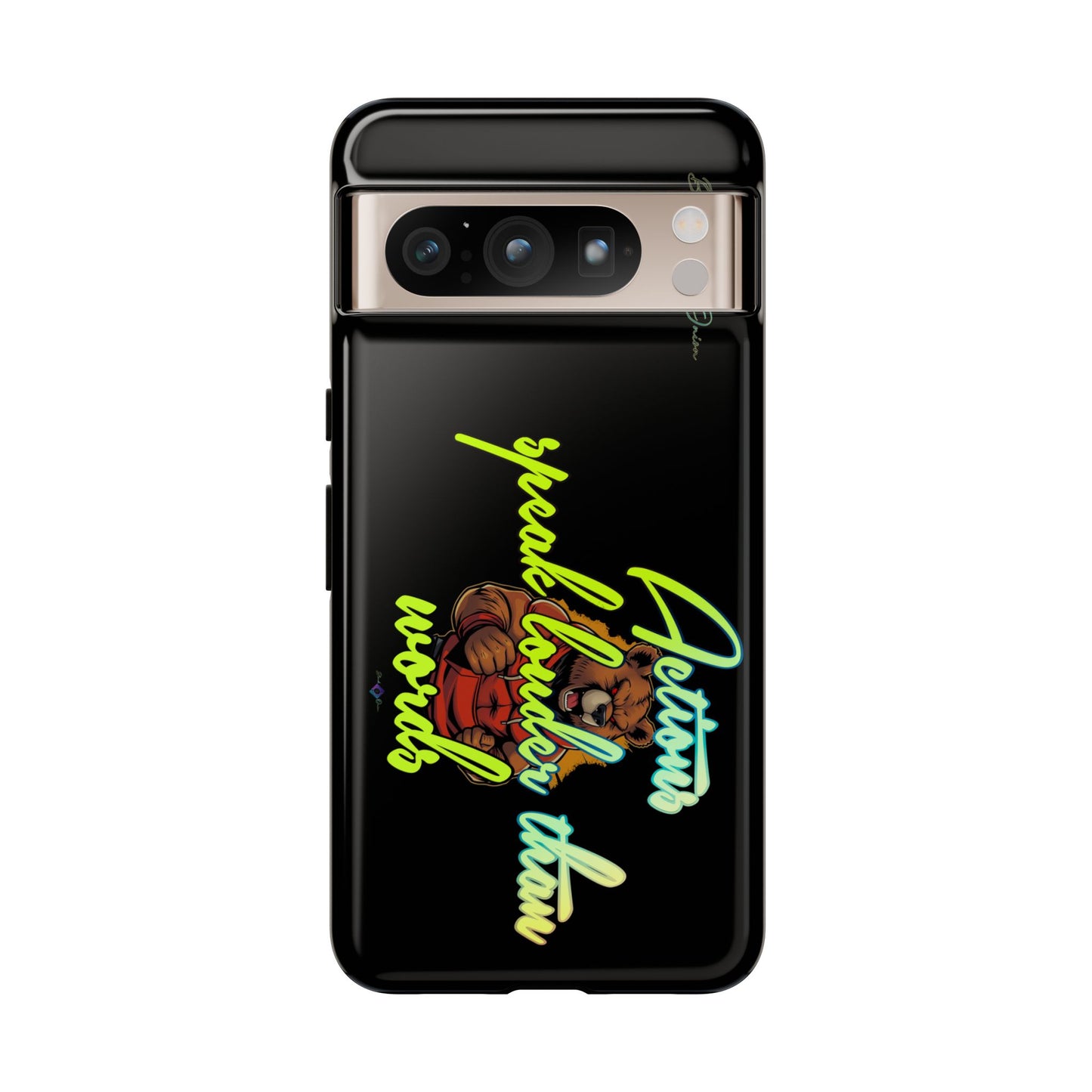 BlackOnion Brand New Phone Case - with Motivational Workout Motif ‘Actions speak lauder ‘💪🔥🫵