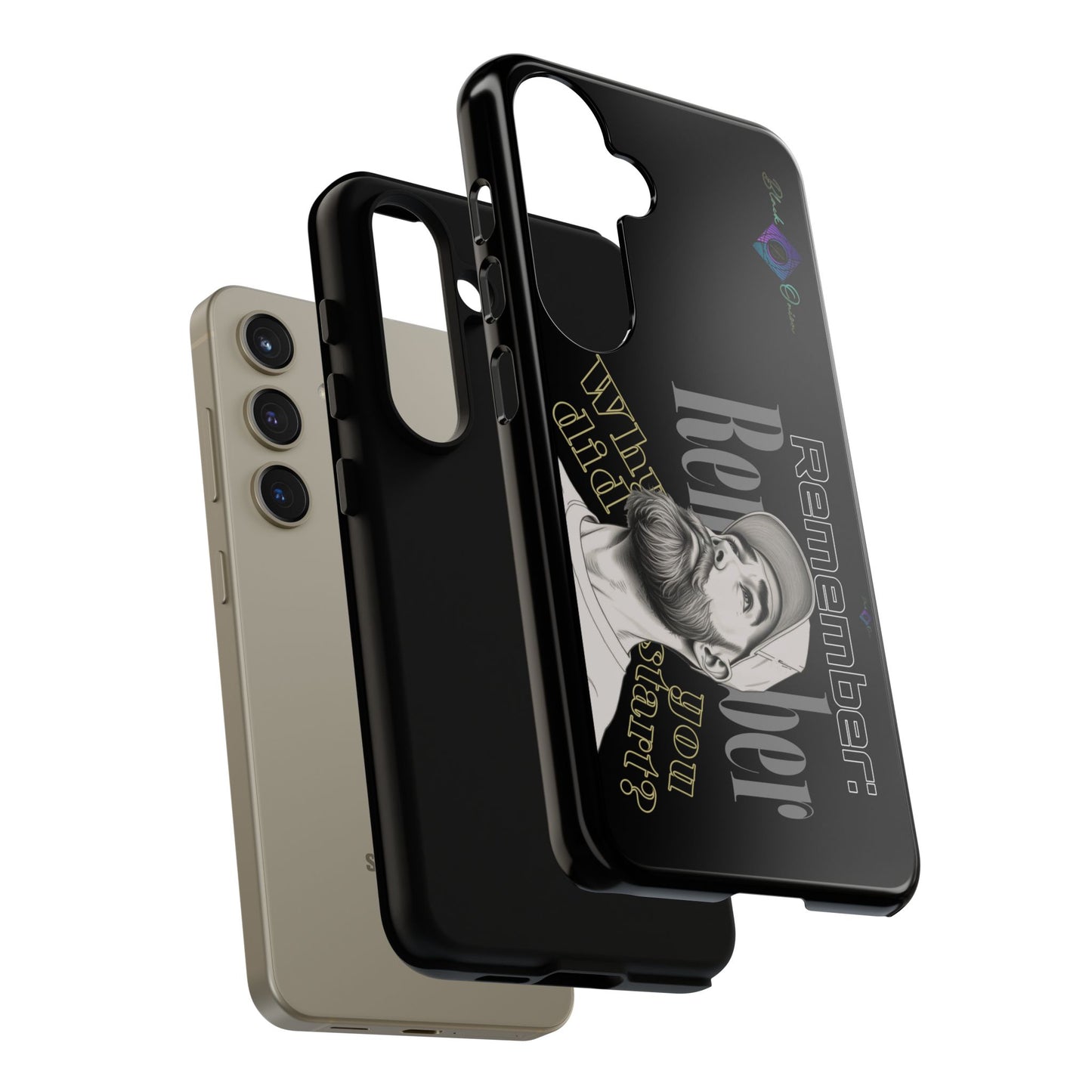 BlackOnion Brand New Phone Case - with Motivational Workout Motif’Remember ‘💪🔥🫵