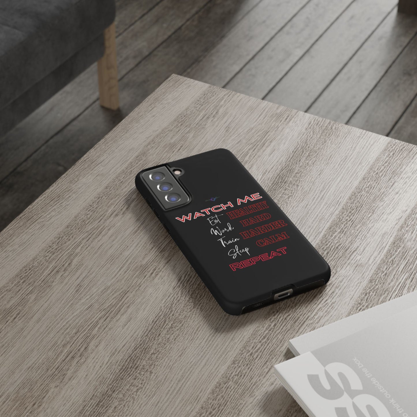 BlackOnion Phone Case -with Motivational Motif 'Watch Me' 💪🔥🫵