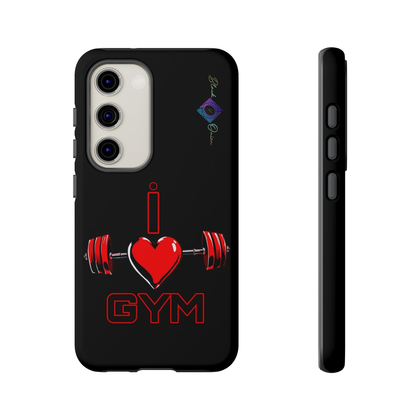 BlackOnion Brand New Phone Case - with Motivational Workout Motif’I Love Gym ‘💪🔥🫵