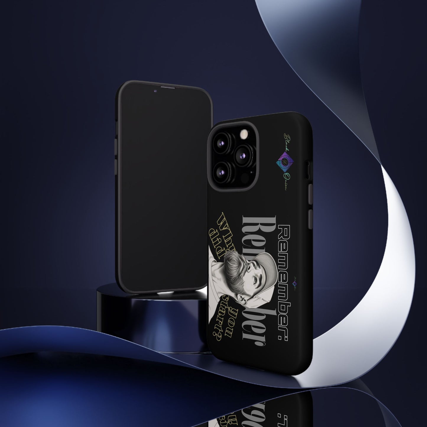 BlackOnion Brand New Phone Case - with Motivational Workout Motif’Remember ‘💪🔥🫵
