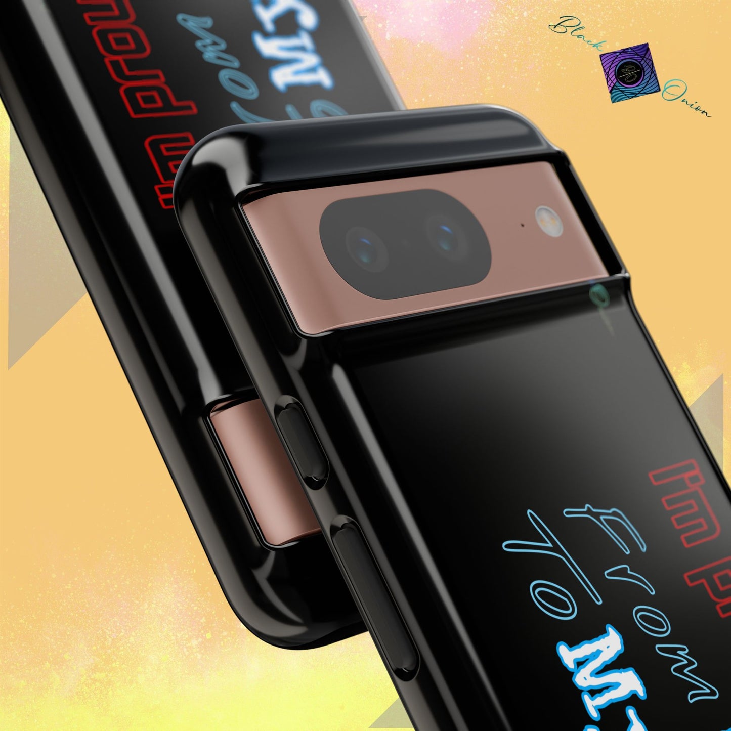 BlackOnion Brand New Phone Case - with Motivational Workout Motif’I’m proud of you ‘💪🔥🫵