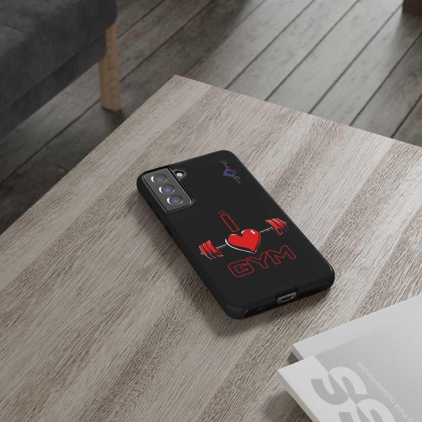 BlackOnion Brand New Phone Case - with Motivational Workout Motif’I Love Gym ‘💪🔥🫵