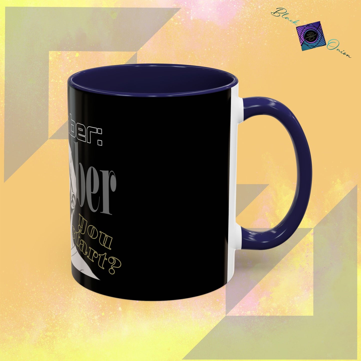 BlackOnion Coffee Mug - 11oz with Workout Motif ‘Remember ’🔥💪🫵
