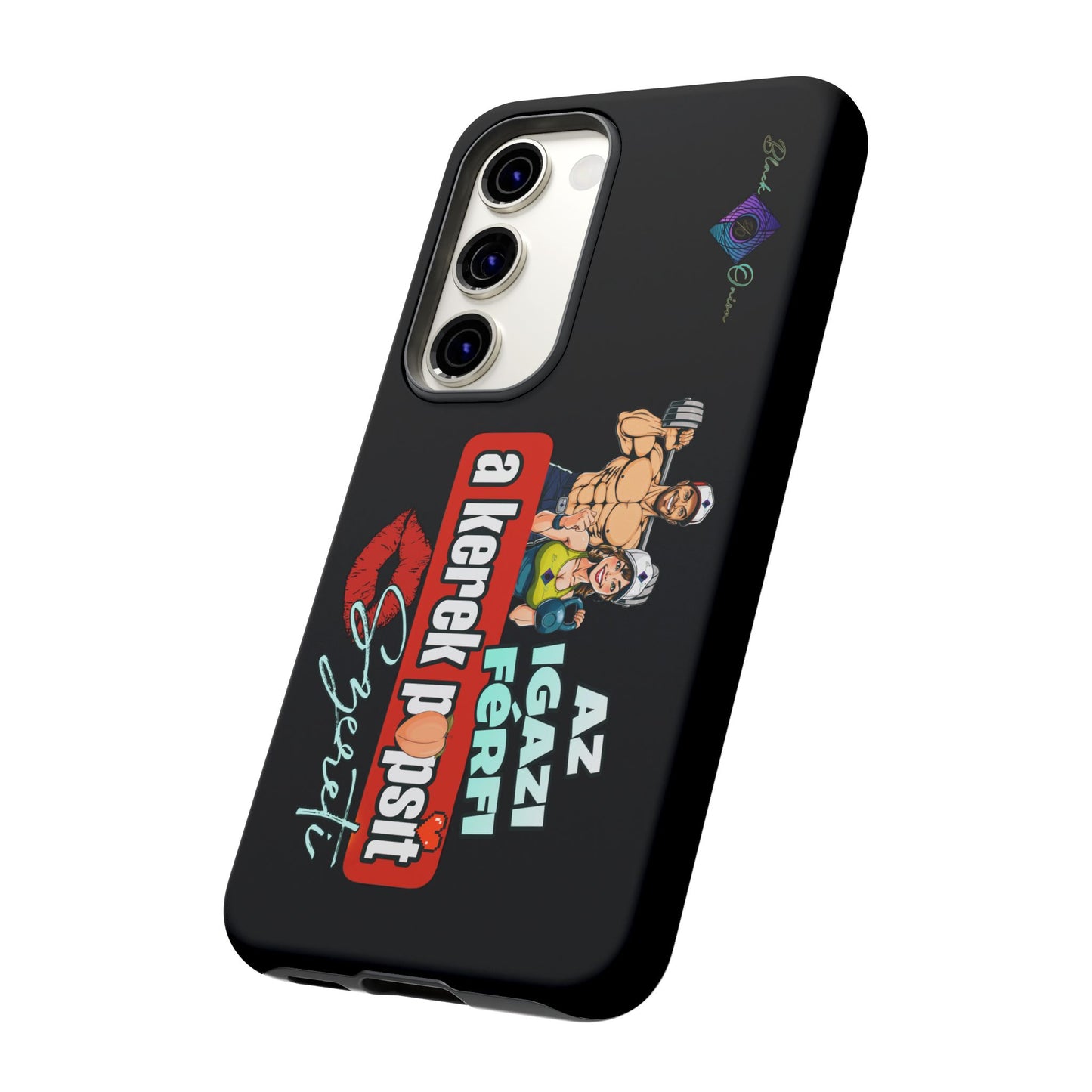BlackOnion Brand New Phone Case - with Motivational Workout Motif ‘Az igazi férfi ‘💪🔥🫵