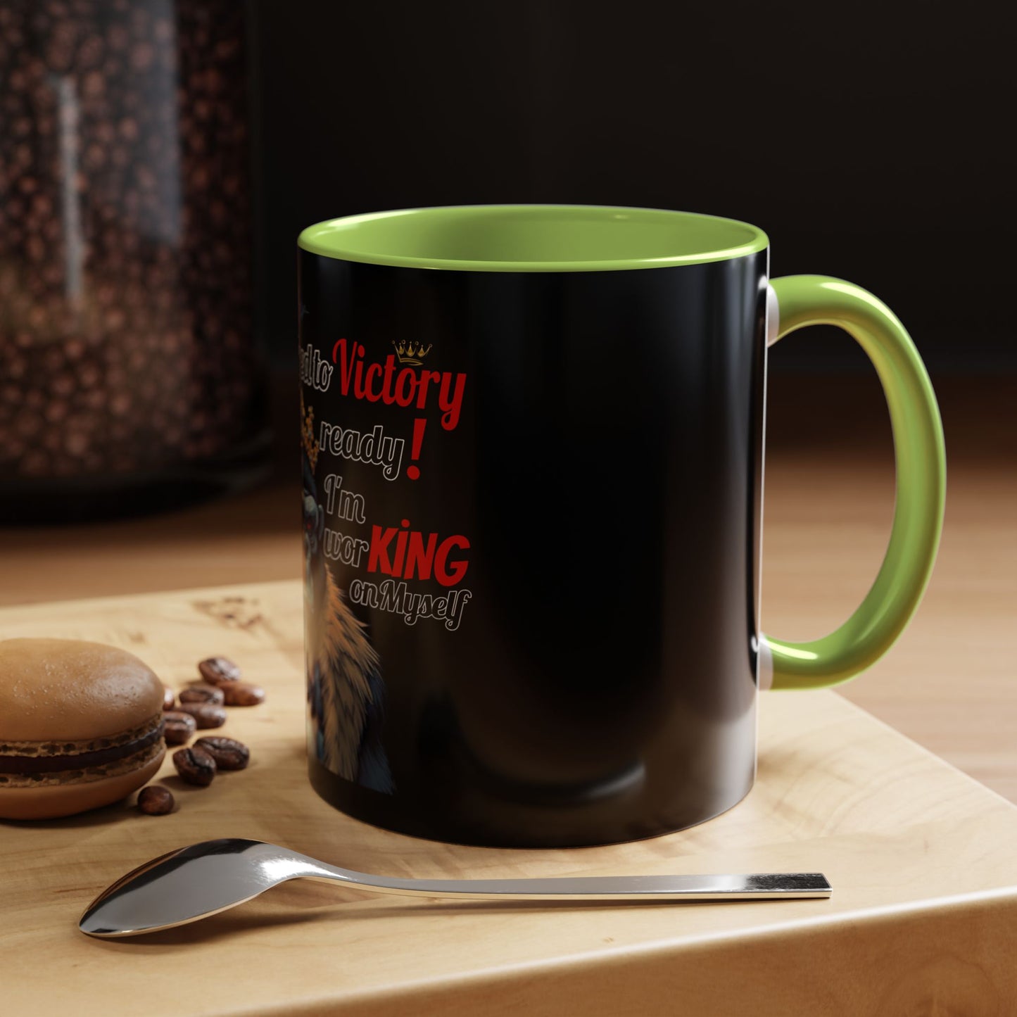 BlackOnion Coffee Mug 2 with Workout Motif ‘Victory V2’🫵🔥💪