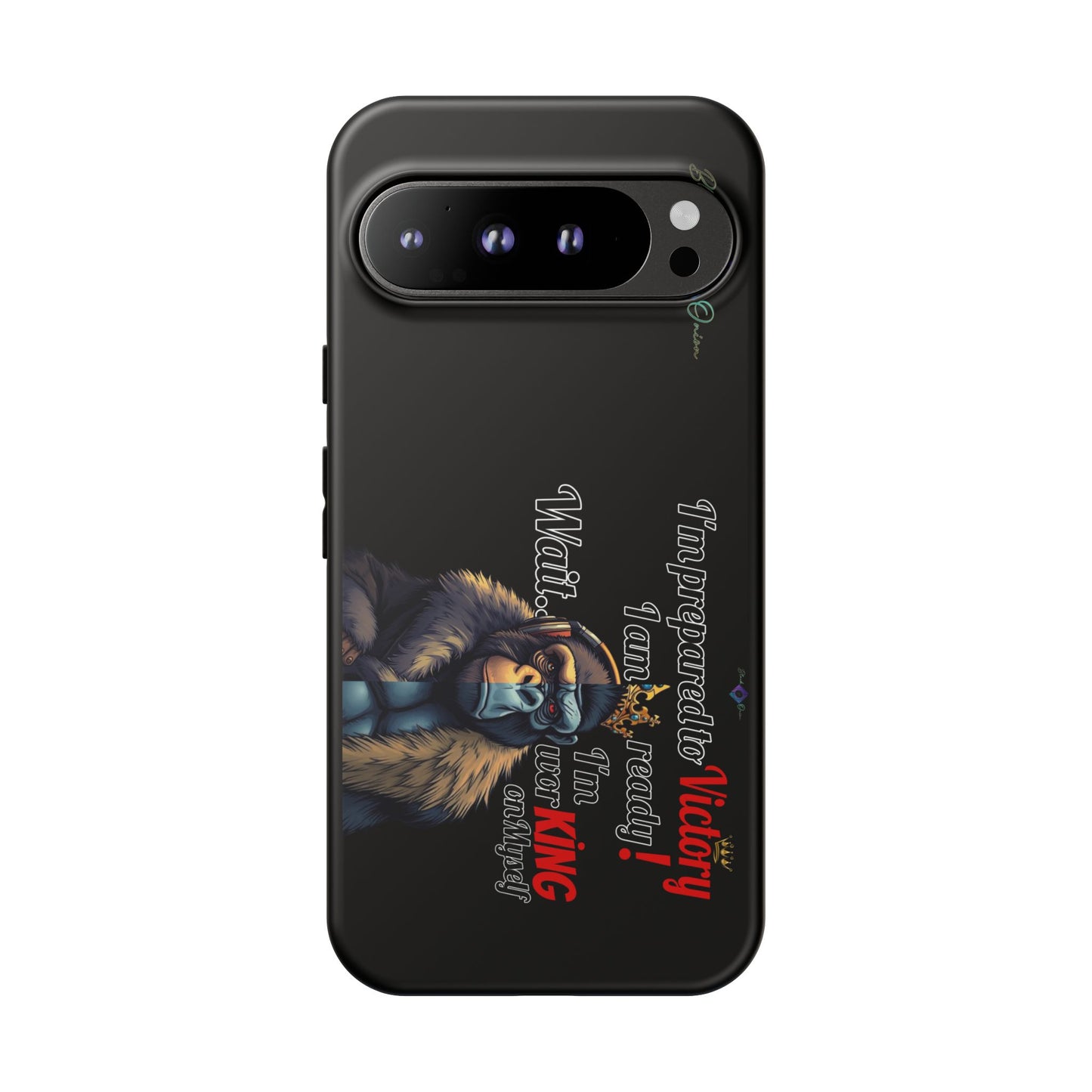 BlackOnion Brand New Phone Case - with Motivational Workout Motif’Victory 👑‘💪🔥🫵