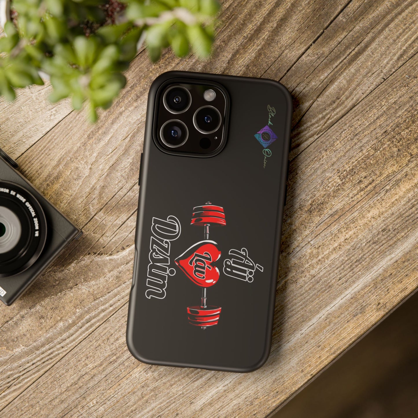 BlackOnion Brand New Phone Case - with Motivational Workout Motif’Ájj Láv Dzsim ‘💪🔥🫵