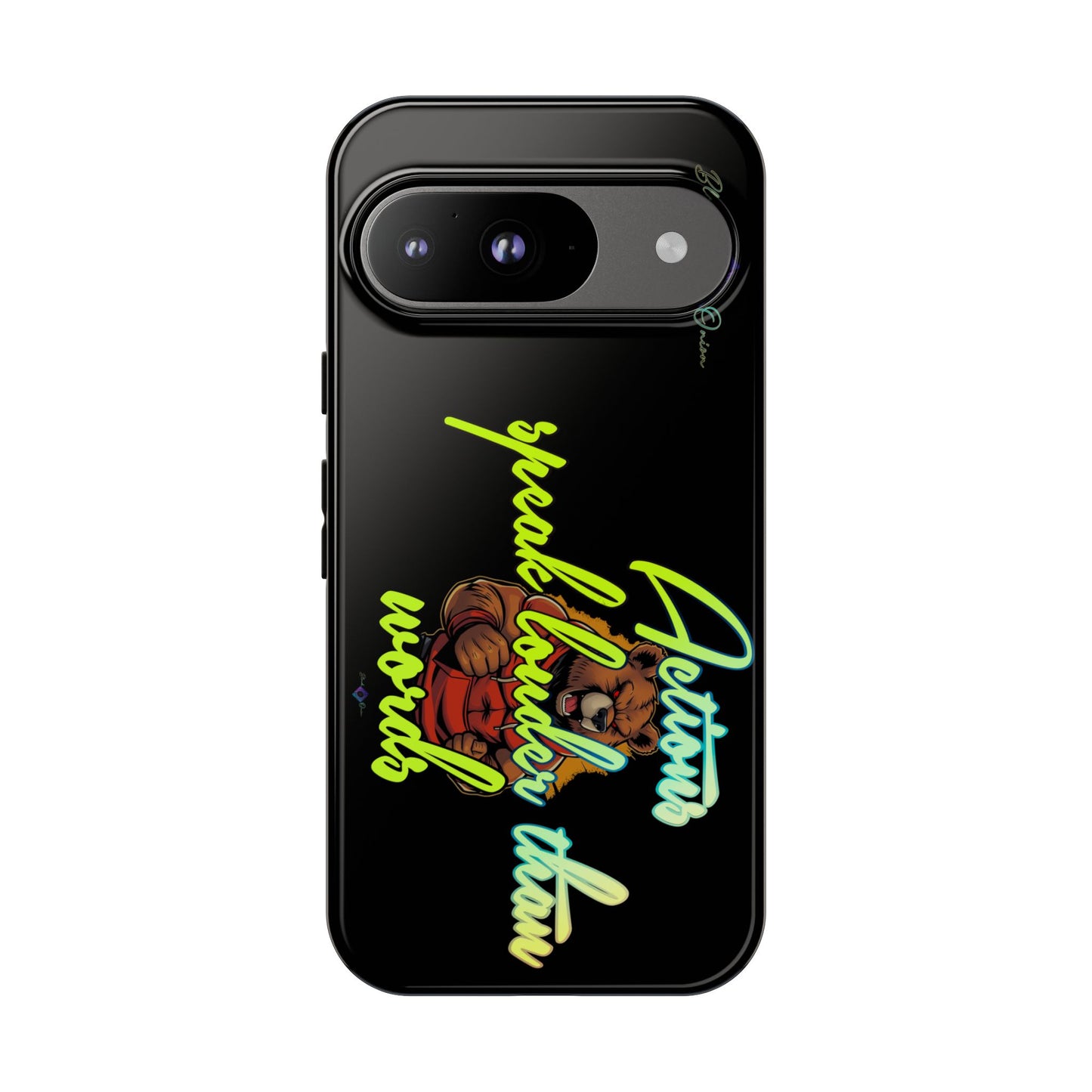 BlackOnion Brand New Phone Case - with Motivational Workout Motif ‘Actions speak lauder ‘💪🔥🫵