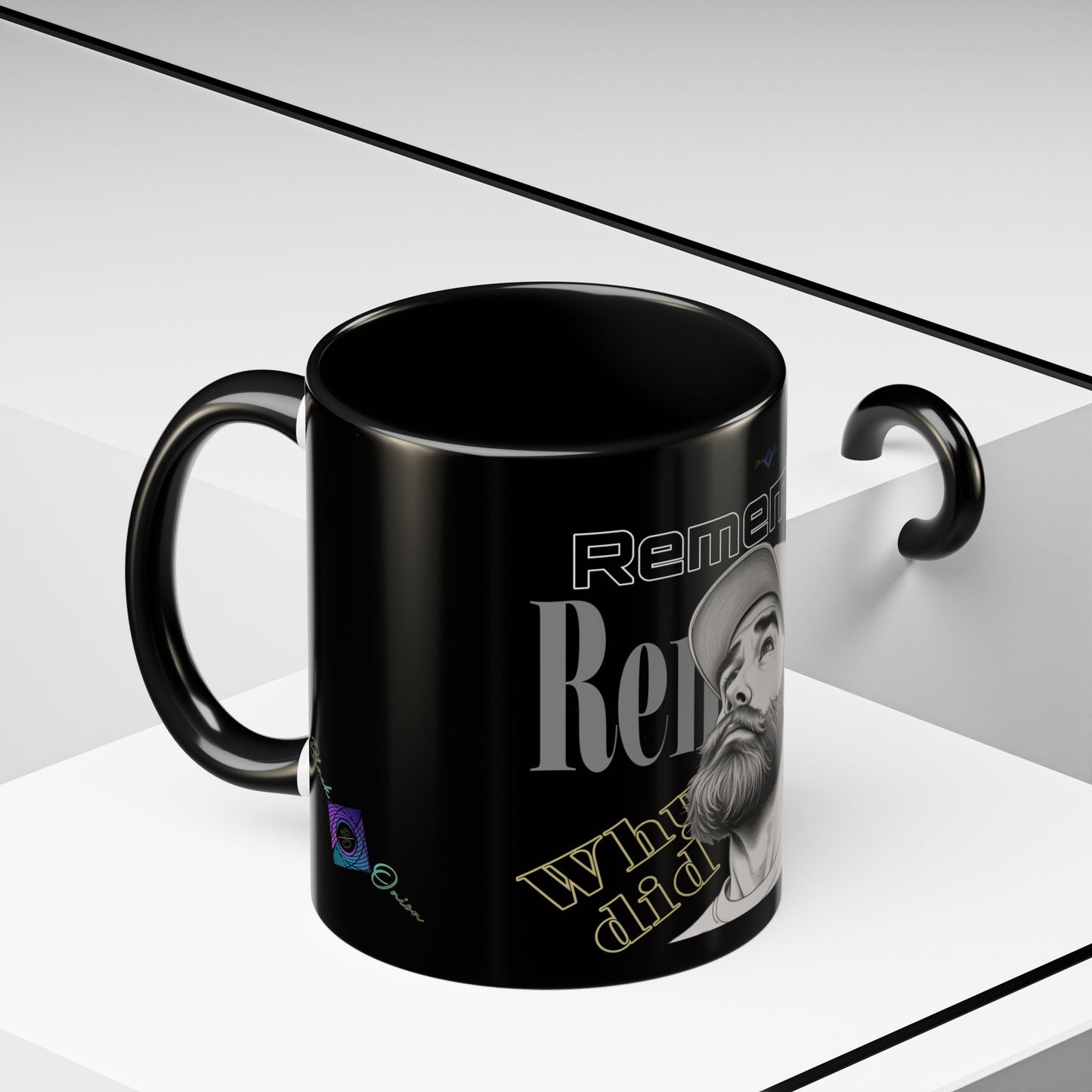 BlackOnion Coffee Mug 2 with Workout Motif ‘Remember V2’🫵🔥💪