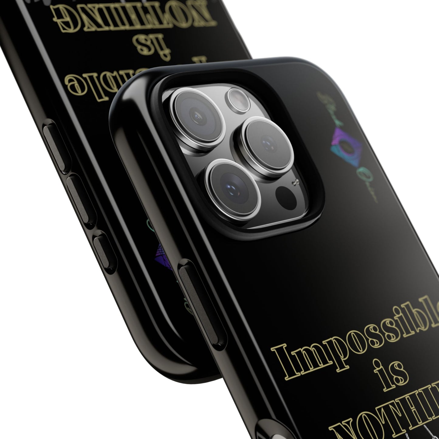 BlackOnion Brand New Phone Case - with Motivational Workout Motif ’Impossible ‘💪🔥🫵