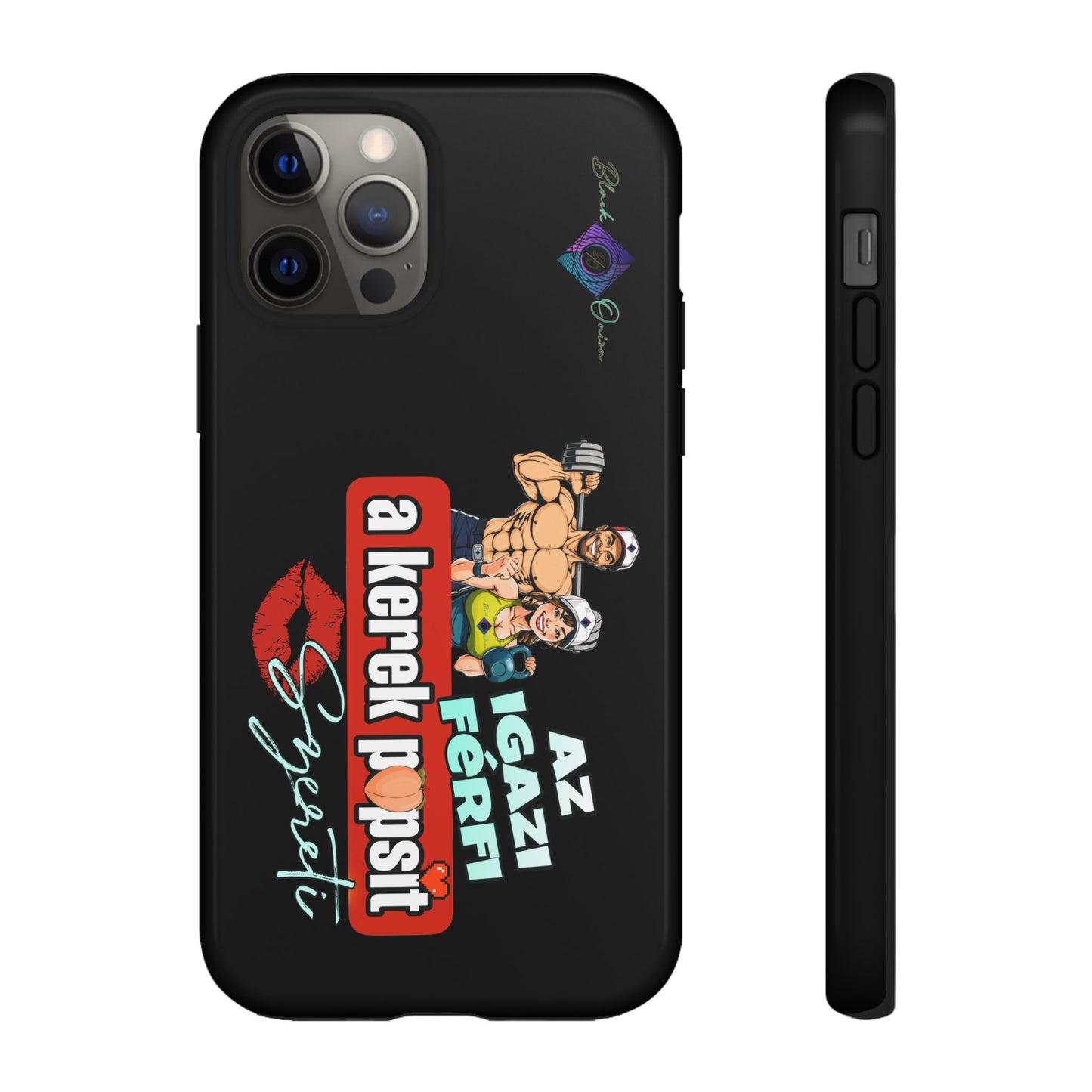 BlackOnion Brand New Phone Case - with Motivational Workout Motif ‘Az igazi férfi ‘💪🔥🫵