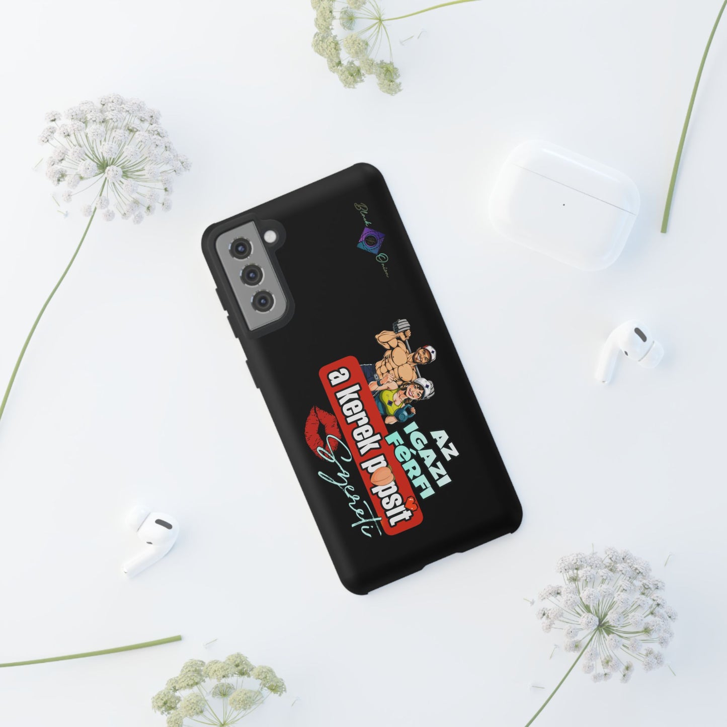 BlackOnion Brand New Phone Case - with Motivational Workout Motif ‘Az igazi férfi ‘💪🔥🫵