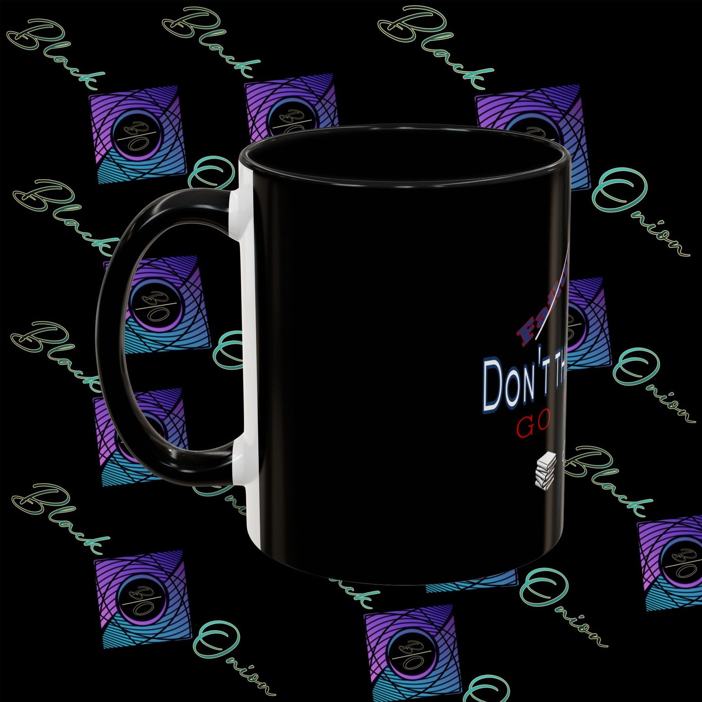 BlackOnion Coffee Mug Serial 2 with Workout Motif ‘Don’t think ‘🫵🔥💪