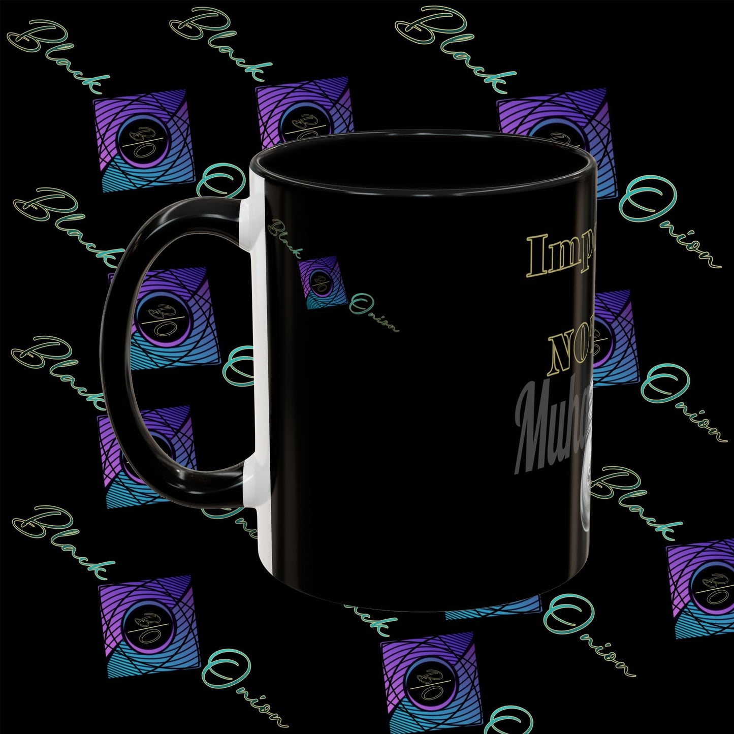 BlackOnion Coffee Mug - 11oz with Workout Motif ‘Impossible is nothing’🔥💪🫵