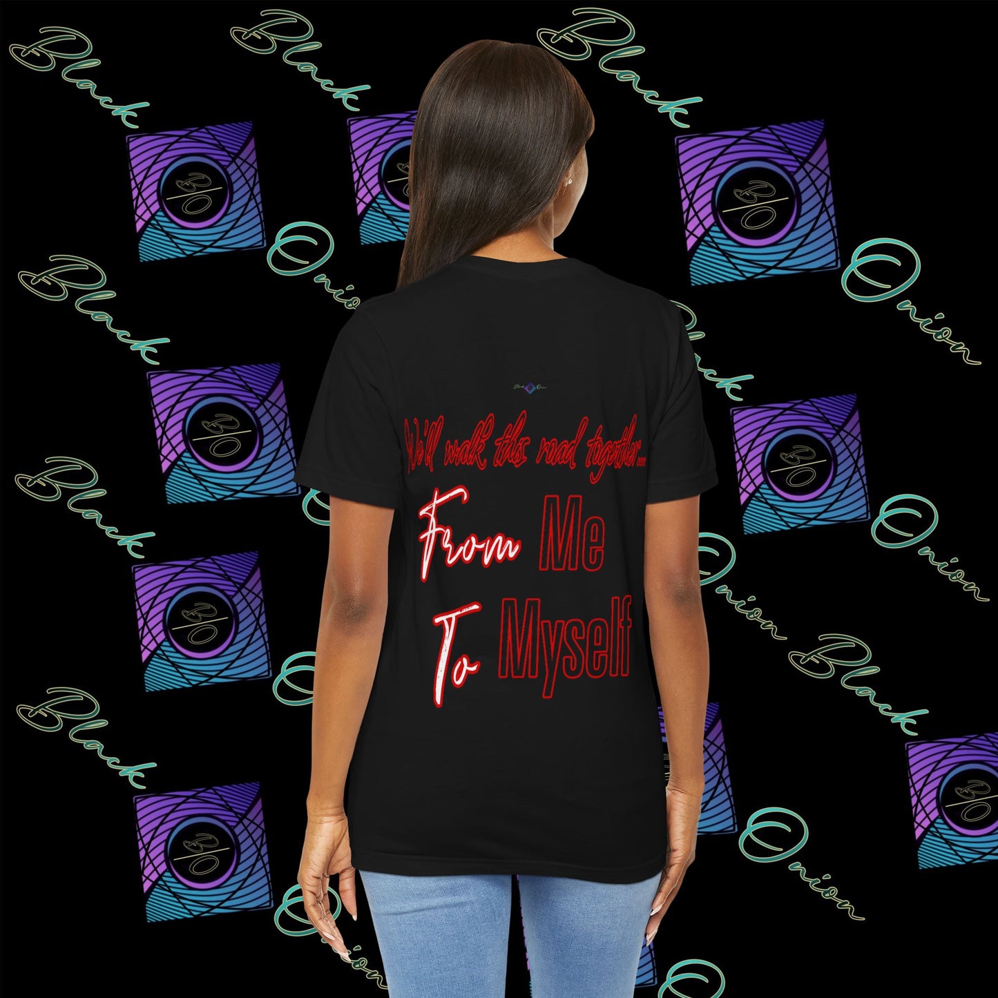 BlackOnion 'From Me ,To Myself' T-Shirt with Workout Motif V2 ๐ช๐ฅ