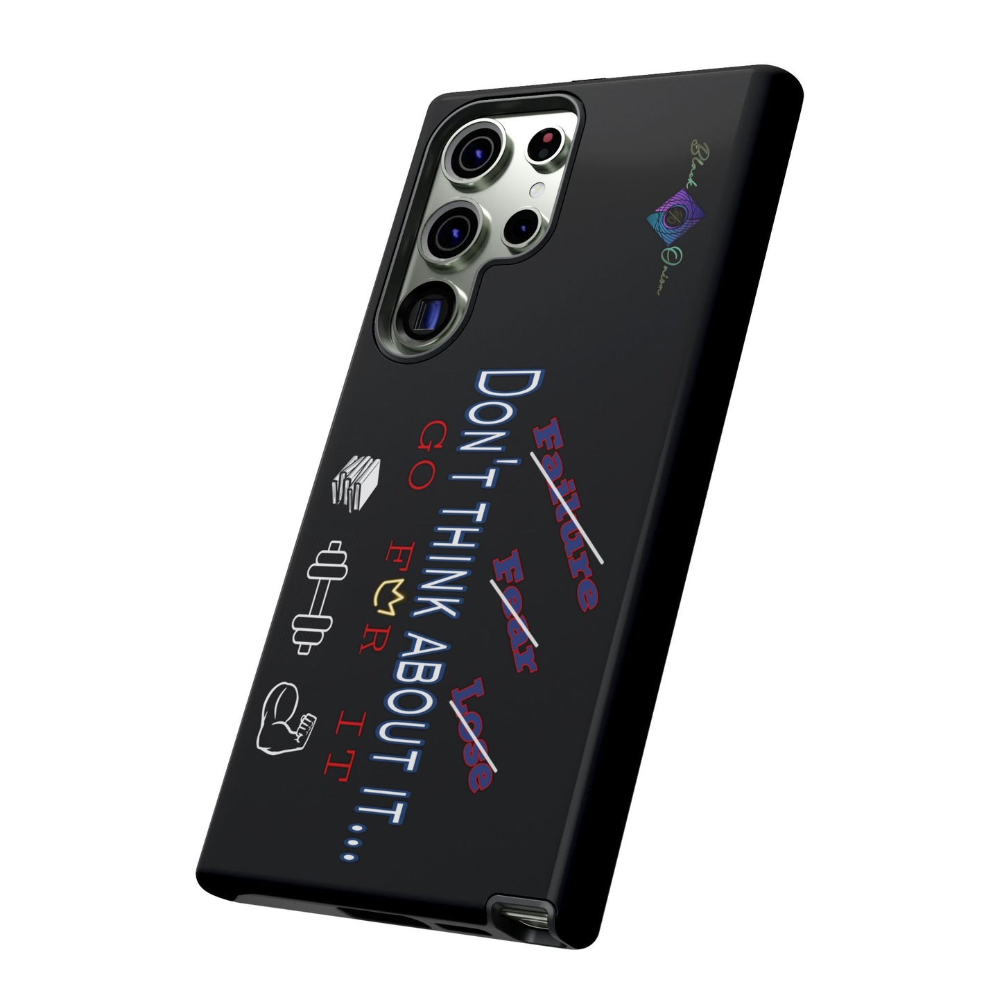 BlackOnion Brand New Phone Case - with Motivational Workout Motif’Don’t think ‘💪🔥🫵