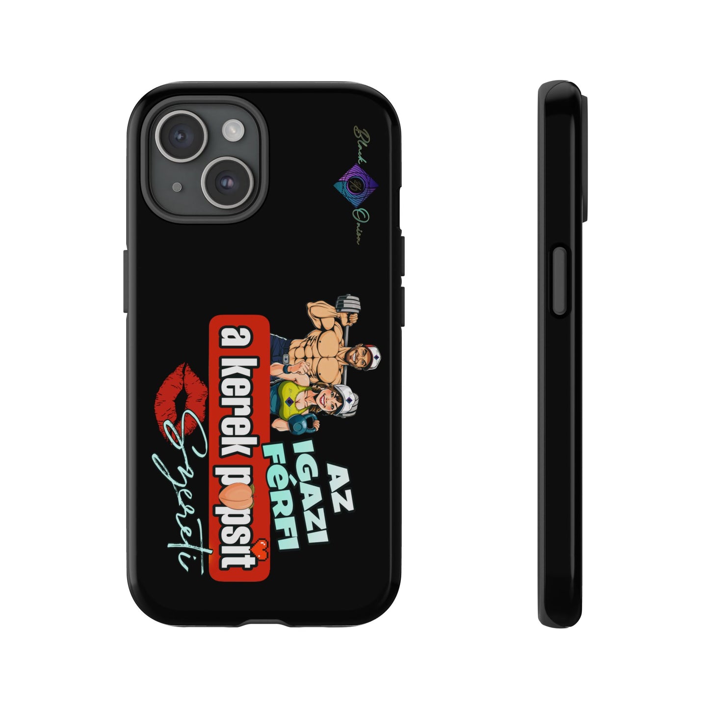 BlackOnion Brand New Phone Case - with Motivational Workout Motif ‘Az igazi férfi ‘💪🔥🫵