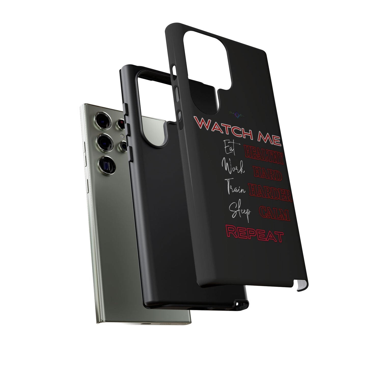 BlackOnion Phone Case -with Motivational Motif 'Watch Me' 💪🔥🫵