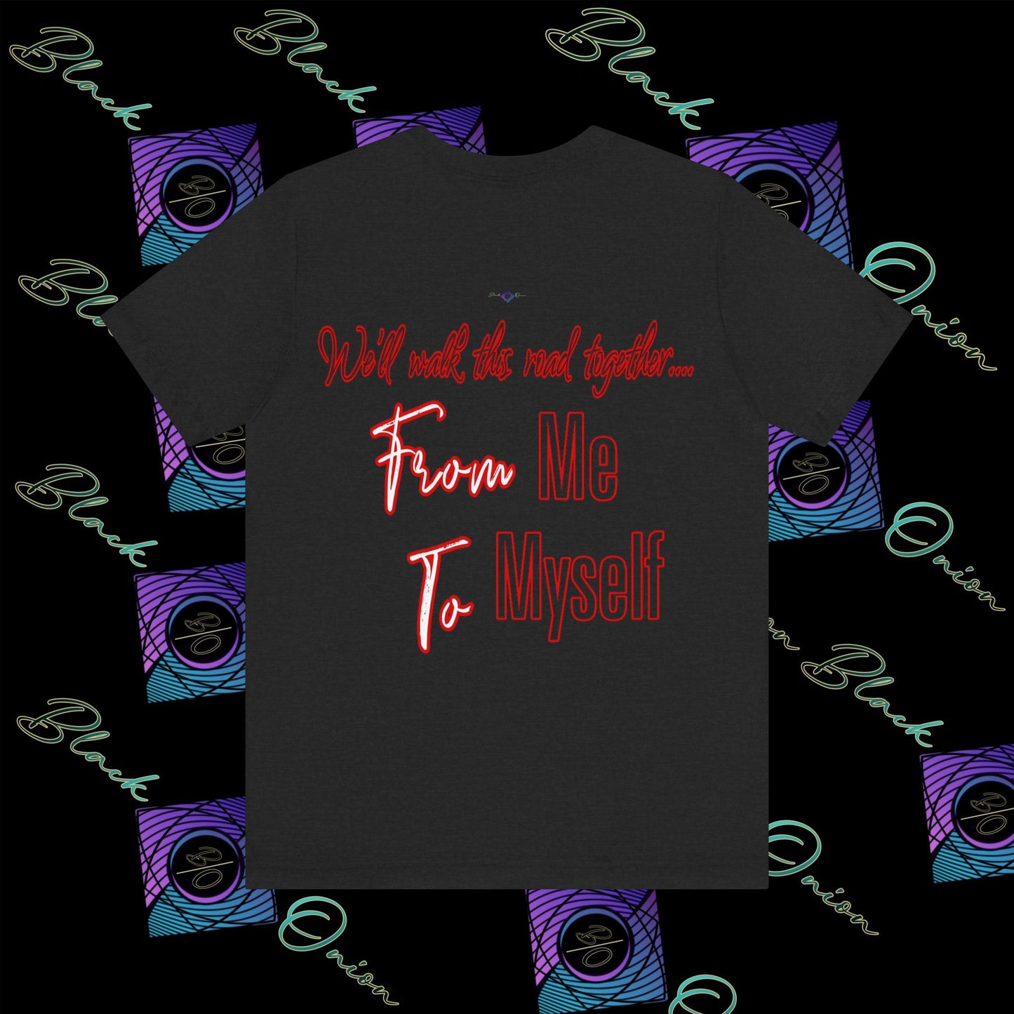 BlackOnion 'From Me ,To Myself' T-Shirt with Workout Motif V2 ๐ช๐ฅ