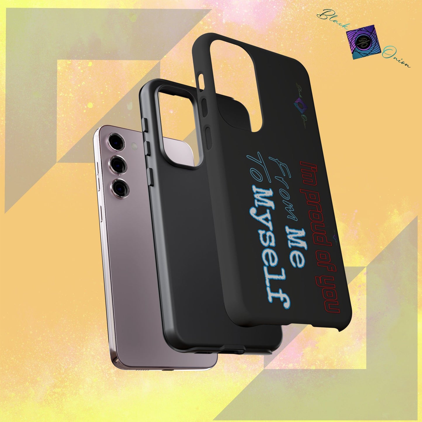 BlackOnion Brand New Phone Case - with Motivational Workout Motif’I’m proud of you ‘💪🔥🫵