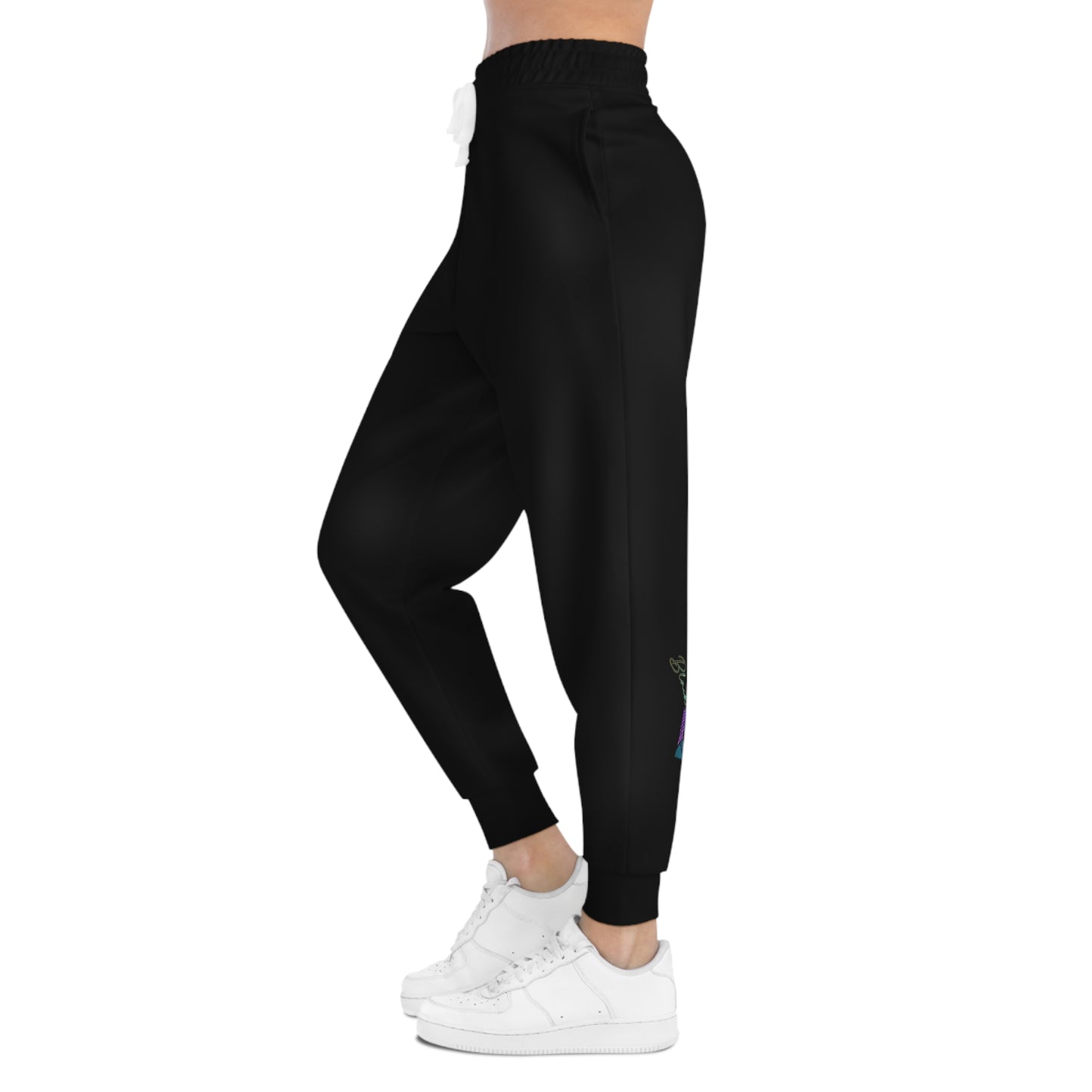 BlackOnion Trendy Athletic Joggers with Workout Motif 🔥💪🫵