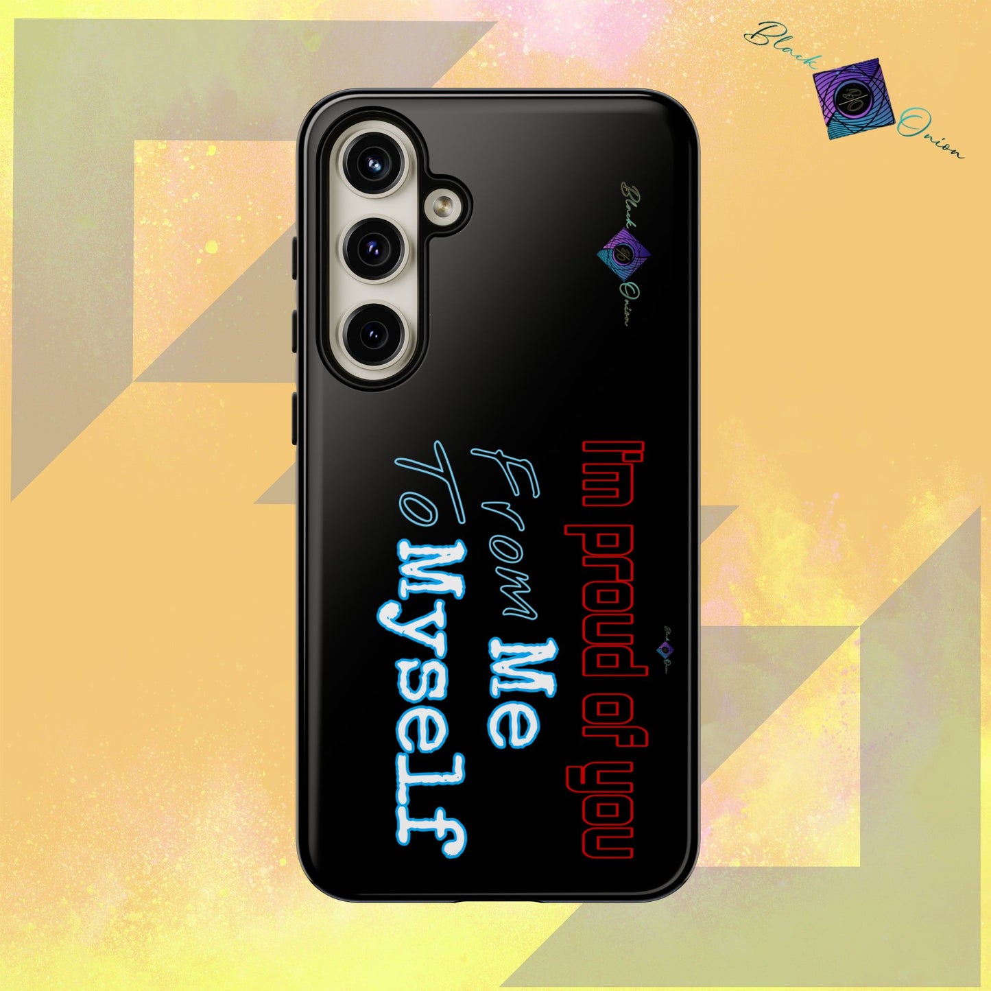 BlackOnion Brand New Phone Case - with Motivational Workout Motif’I’m proud of you ‘💪🔥🫵