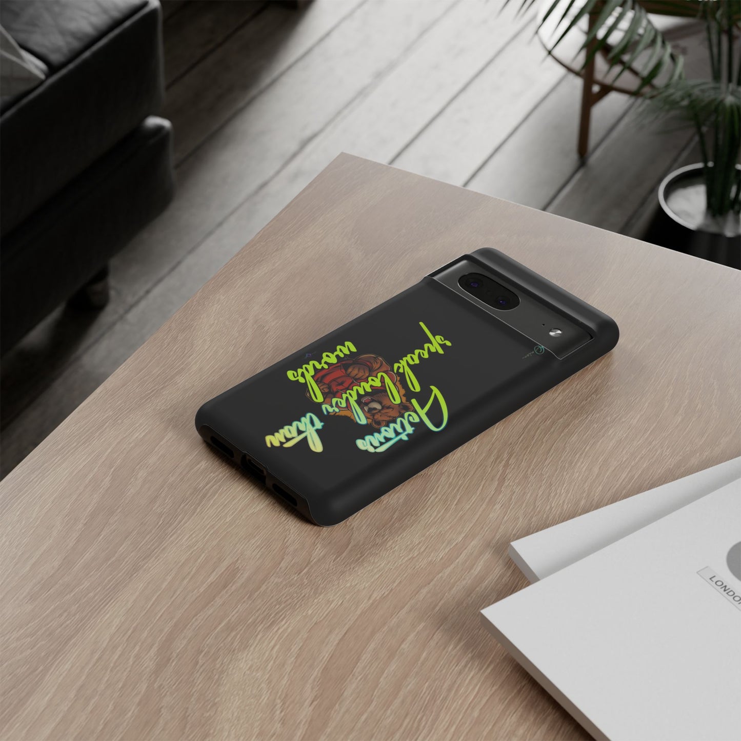 BlackOnion Brand New Phone Case - with Motivational Workout Motif ‘Actions speak lauder ‘💪🔥🫵