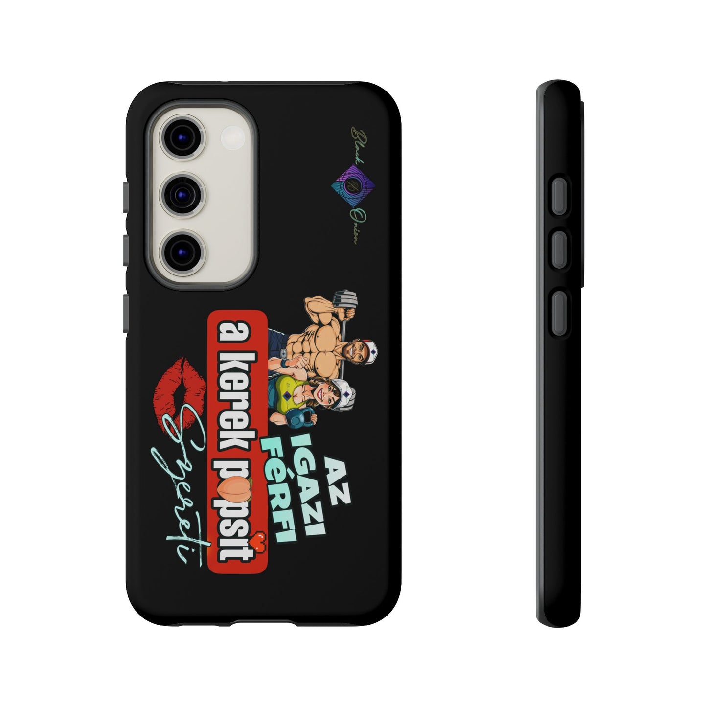 BlackOnion Brand New Phone Case - with Motivational Workout Motif ‘Az igazi férfi ‘💪🔥🫵