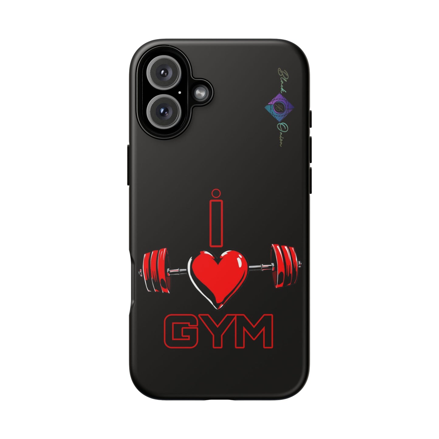 BlackOnion Brand New Phone Case - with Motivational Workout Motif’I Love Gym ‘💪🔥🫵