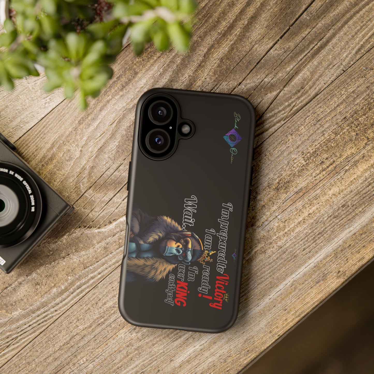 BlackOnion Brand New Phone Case - with Motivational Workout Motif’Victory 👑‘💪🔥🫵