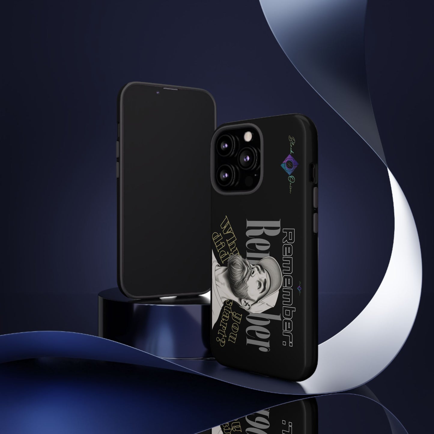 BlackOnion Brand New Phone Case - with Motivational Workout Motif’Remember ‘💪🔥🫵