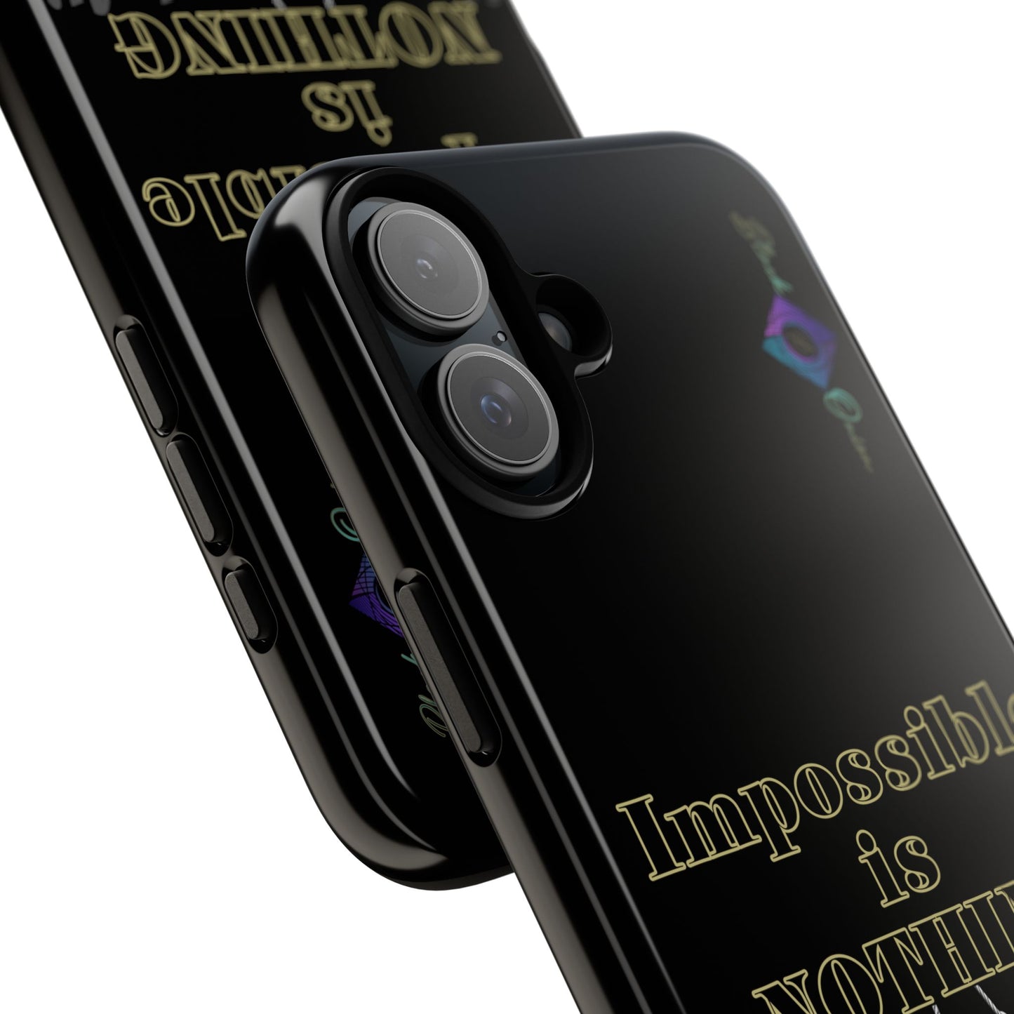 BlackOnion Brand New Phone Case - with Motivational Workout Motif ’Impossible ‘💪🔥🫵