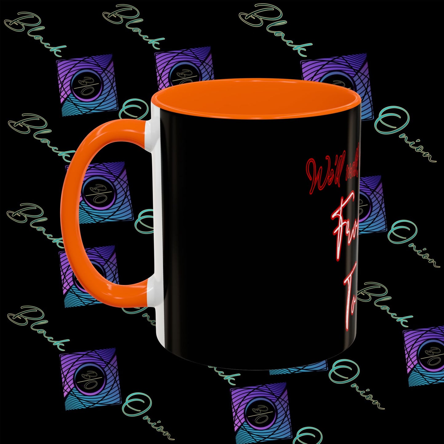 BlackOnion Coffee Mug Serial 2 with Workout Motif ‘ We’ll walk this road together’🫵🔥💪