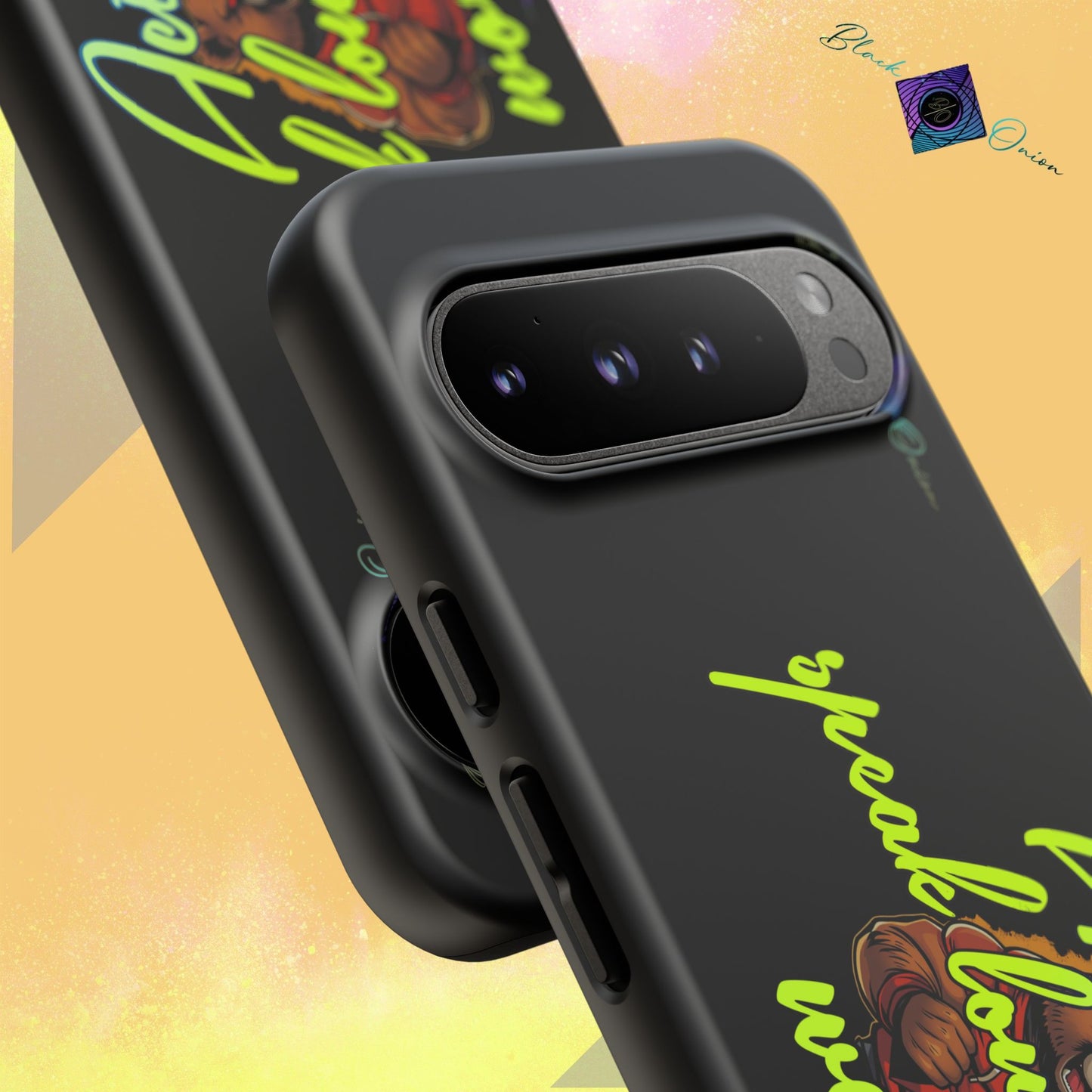 BlackOnion Brand New Phone Case - with Motivational Workout Motif ‘Actions speak lauder ‘💪🔥🫵
