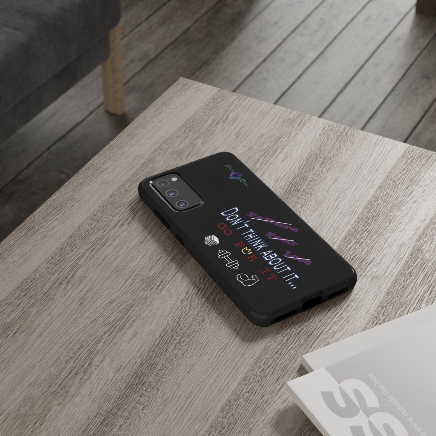 BlackOnion Brand New Phone Case - with Motivational Workout Motif’Don’t think ‘💪🔥🫵