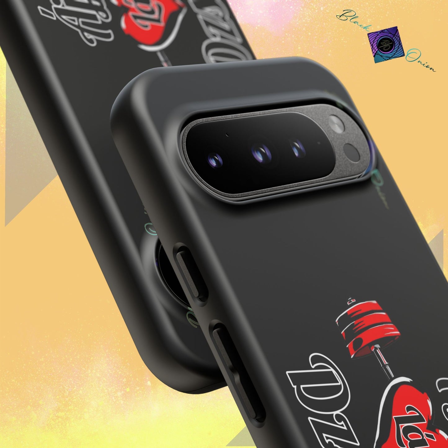BlackOnion Brand New Phone Case - with Motivational Workout Motif’Ájj Láv Dzsim ‘💪🔥🫵