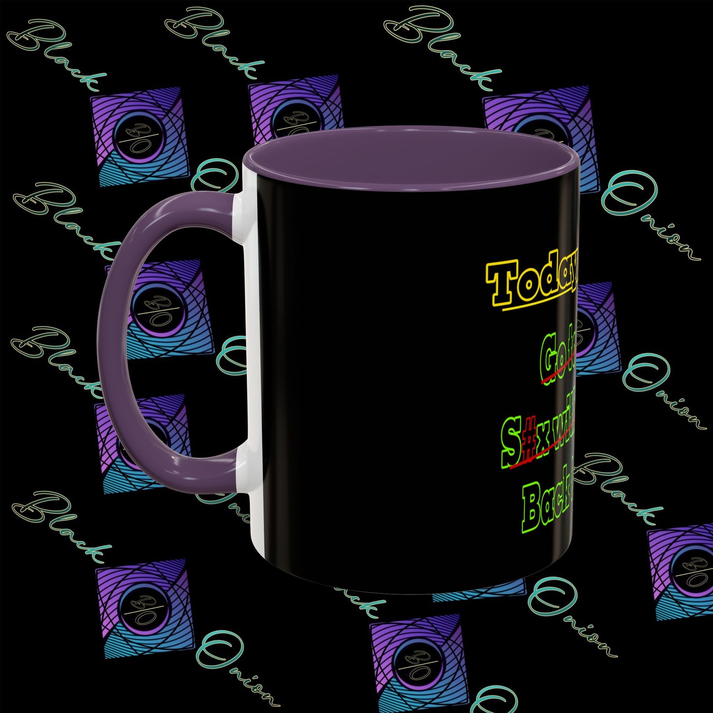 BlackOnion Coffee Mug 2 with Workout Motif ‘Today To Do List V2’🫵🔥💪