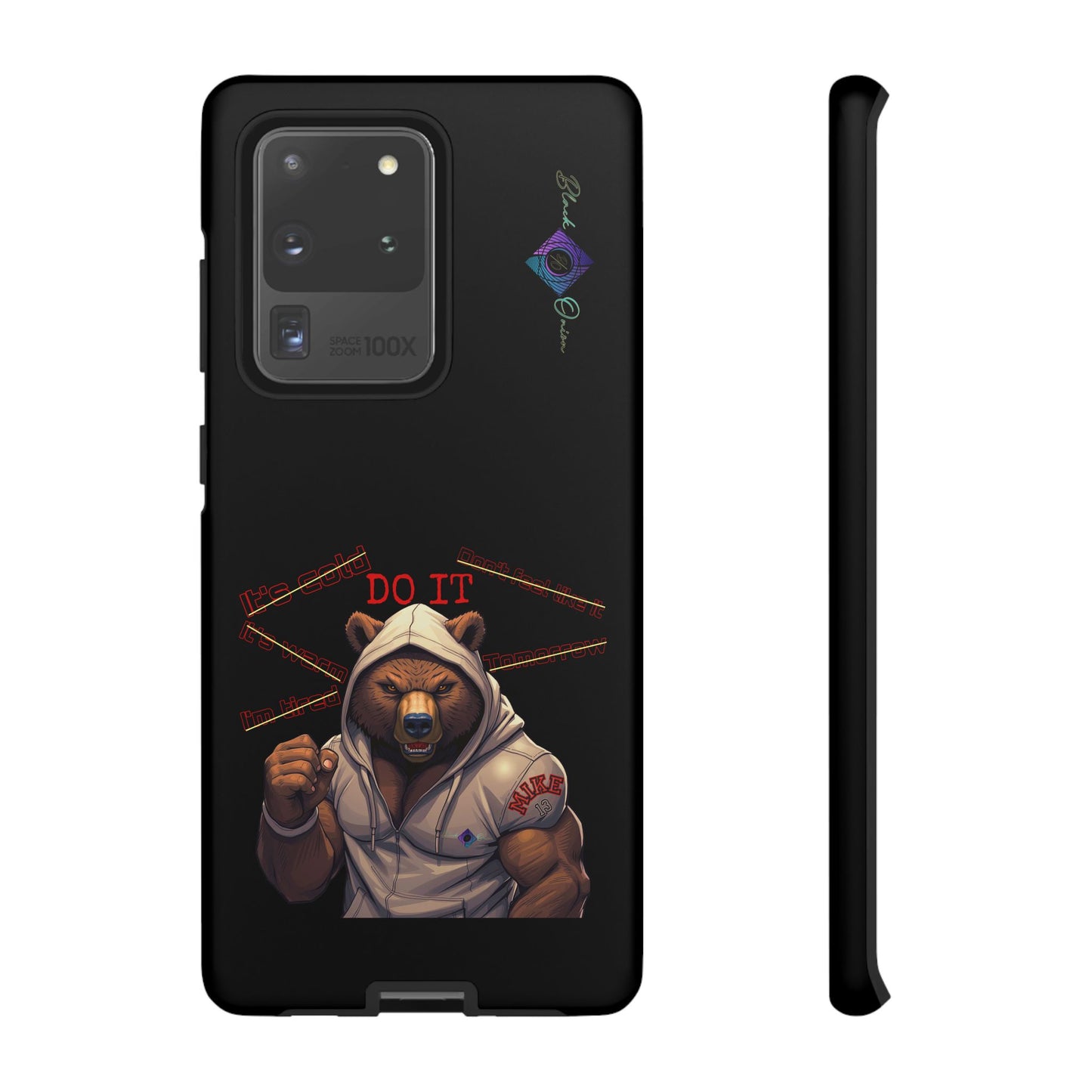 BlackOnion Brand New Phone Case - with Motivational Workout Motif’Do it ‘💪🔥🫵