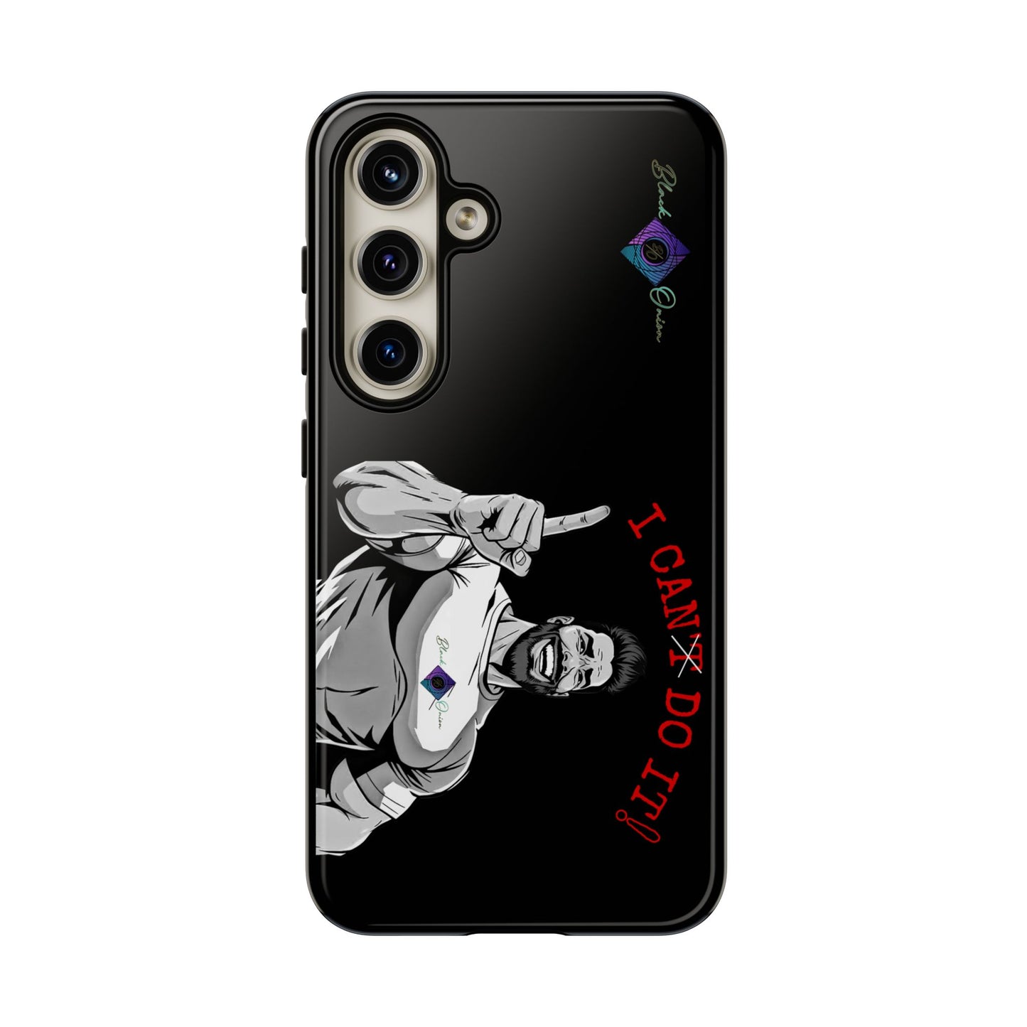 BlackOnion Brand New Phone Case - with Motivational Workout Motif’I Can Do It ‘💪🔥🫵