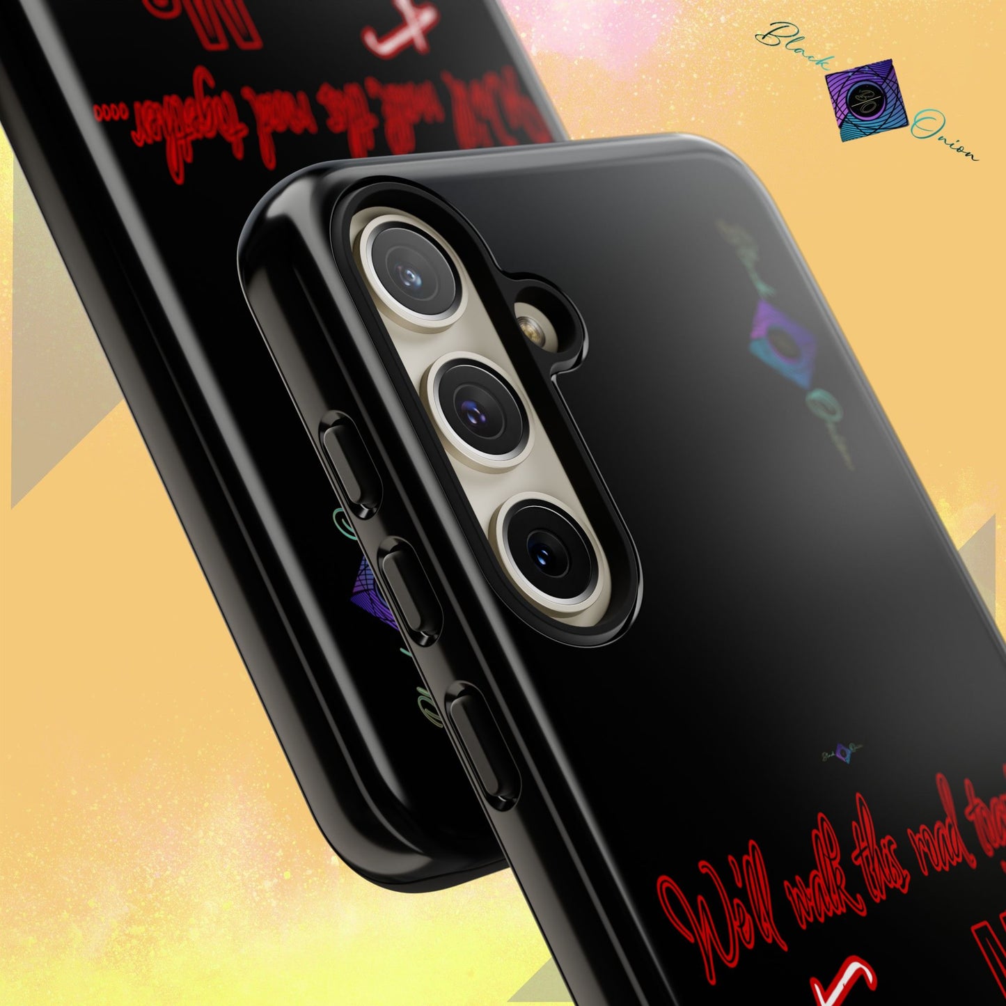 BlackOnion Brand New Phone Case - with Motivational Workout Motif’We’ll walk ‘💪🔥🫵